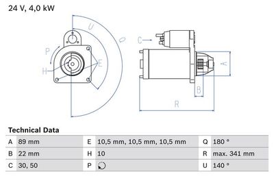 Motorino avvaimento Iveco eurotech