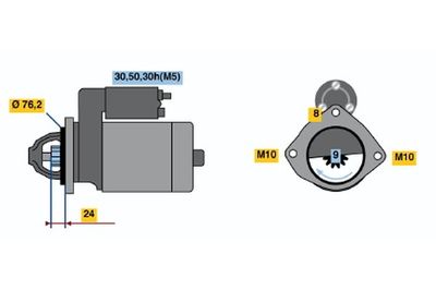 Motorino avviamento 12V (9D) BMW 525d/Opel omega
