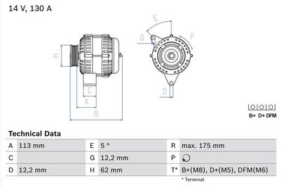 Alternatore Opel Astra h zafia 1.9 CDTI