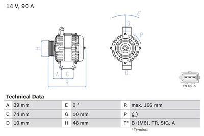 Alternatore FORD Ka 12.2002 12.2005