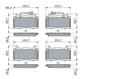Pattini freno ant.WVA22507 Alfa Romeo Giulia/Stelvio
