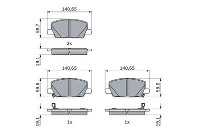 Pattini freno ant.WVA22311 Opel mokka 2012>