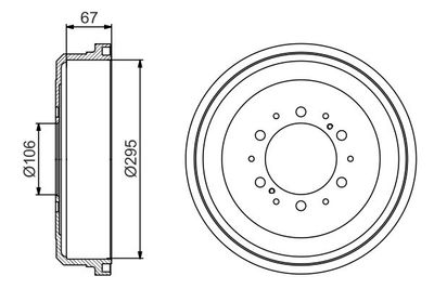 Tamburo freno Toyota 4-Runner/Land cruiser 1989-2005