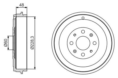 Tamburo freno 269,0mm Fiat g.Punto/Opel Corsa d