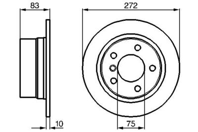 Disco freno post.pieno 272mm BMW Z3 1995-2002