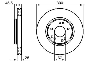 Disco freno ant.vent.300mm 190E/500E/500SL 1989>