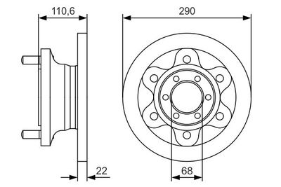 Disco freno ant.pieno 290,0mm Iveco daily 1996-2007