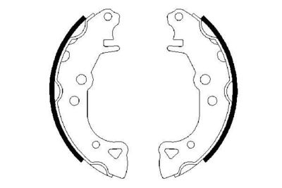 Serie ganasce freno (32x164mm) citroen saxo/peugeot 106