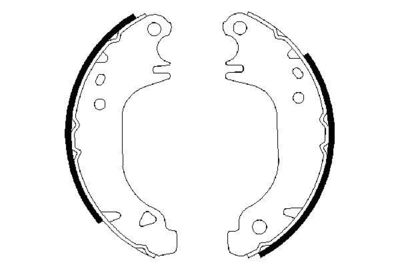 Kit ganasce freno 32x180mm citroen saxo/peugeot 106