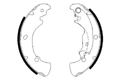 Kit ganasce freno 39x203,2mm fiat bravo/a marea