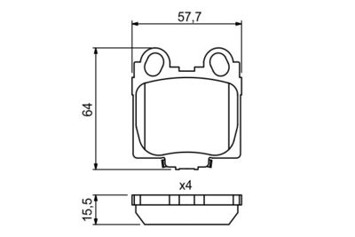 Pattini freno post.WVA23429 Lexus iS200 /SC430 1997-2010