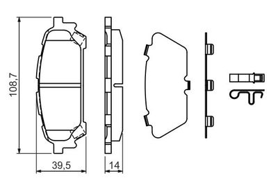 Serie pattini Subaru forester posteriore