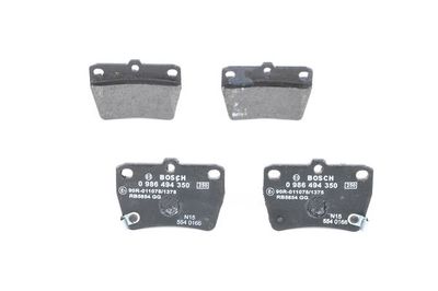 Serie pattini posteriore Toyota rav 4 07.2003-01.2006