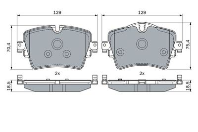 Pattini freno ant.WVA25617 BMW MINI/BMW serie 2 (F45)
