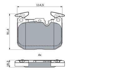 Pattini freno WVA25028 ant.BMW serie 3 F31 2014>