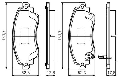 Guarnizione Freno TOYOTA Corolla 05/1997 11/2001