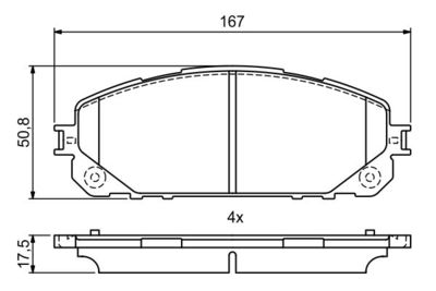 Pattini freno ant.WVA22070 Jeep cherokee crd 2018>