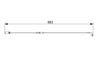 Sensore usura freni 883mm BMW serie 5 E61