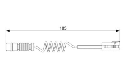 Sensore usura freni 185mm Mercedes sprinter