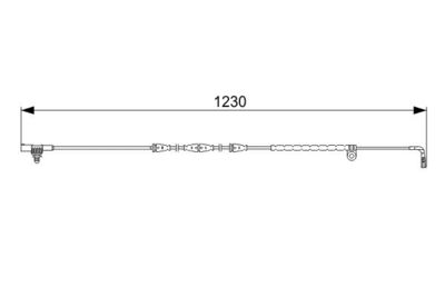 Sensore d'usura ant(1230mm) range Rover