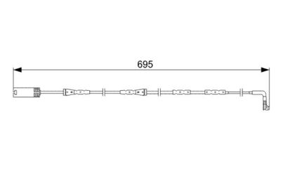 Sensore usura freni ant.BMW serie 1 F20/F21