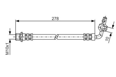 Tubo Flessibile Freno TOYOTA RAV4 04/1994 01/2006