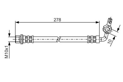 Tubo Flessibile Freno TOYOTA RAV4 04/1994 01/2006