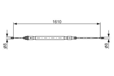 Brake control cable