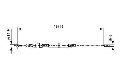 Brake control cable