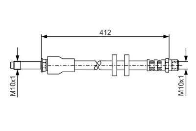 Tubo Flessibile Freno VOLVO XC90 I 10/2002 07/2016