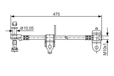 Tubo Flessibile Freno FORD Transit [MK5] 01/2000 07/2006