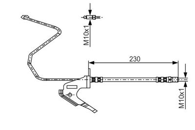 Tubo Flessibile Freno OPEL Astra 09/1997 -