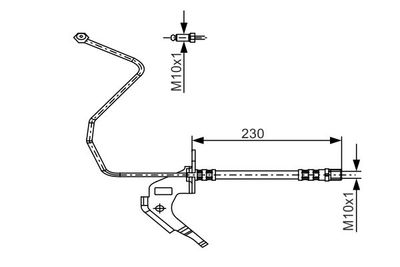 Tubo Flessibile Freno CHEVROLET Astra 09/1999 08/2008