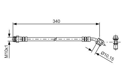Tubo Flessibile Freno FORD Galaxy [CA1] 03/2006 12/2014