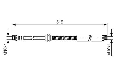 Tubo Flessibile Freno VW (VOLKSWAGEN) Caddy 06/2004 -