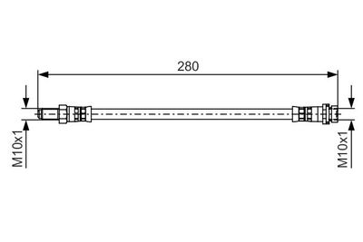 Tubo Flessibile Freno FORD Transit '12 09/2011 12/2013