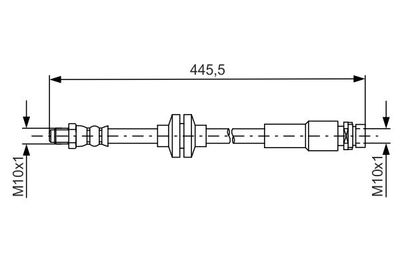 Tubo Flessibile Freno X Focus [CB8] C-MAX [CB7] Focus [CEW] C-MAX '15 [CEU] Focus