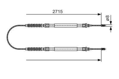 Brake control cable