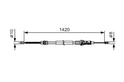 Cavo Comando Freno Master II Movano Interstar