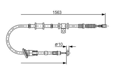 Brake control cable
