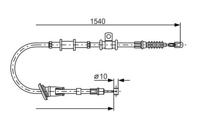 Brake control cable