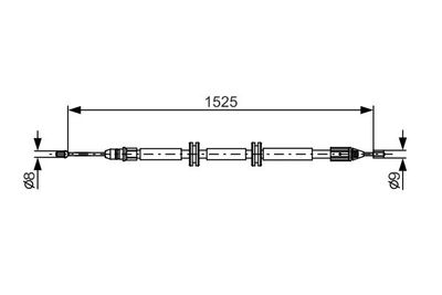 Brake control cable