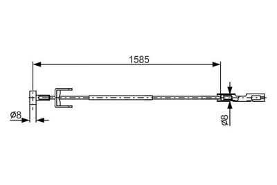 Brake control cable