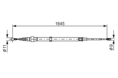 Brake control cable