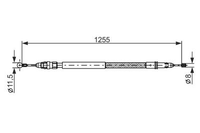 Cavo Comando Freno 807 Ulysse '03 C8 Phedra