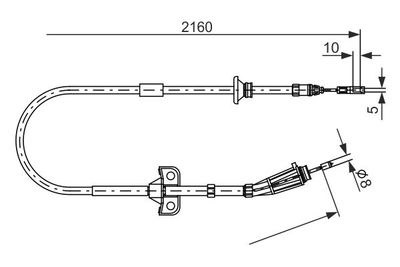 Cavo Comando Freno XC90 I