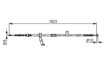 Brake control cable