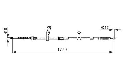 Brake control cable
