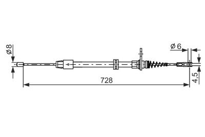 Brake control cable