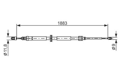 Brake control cable